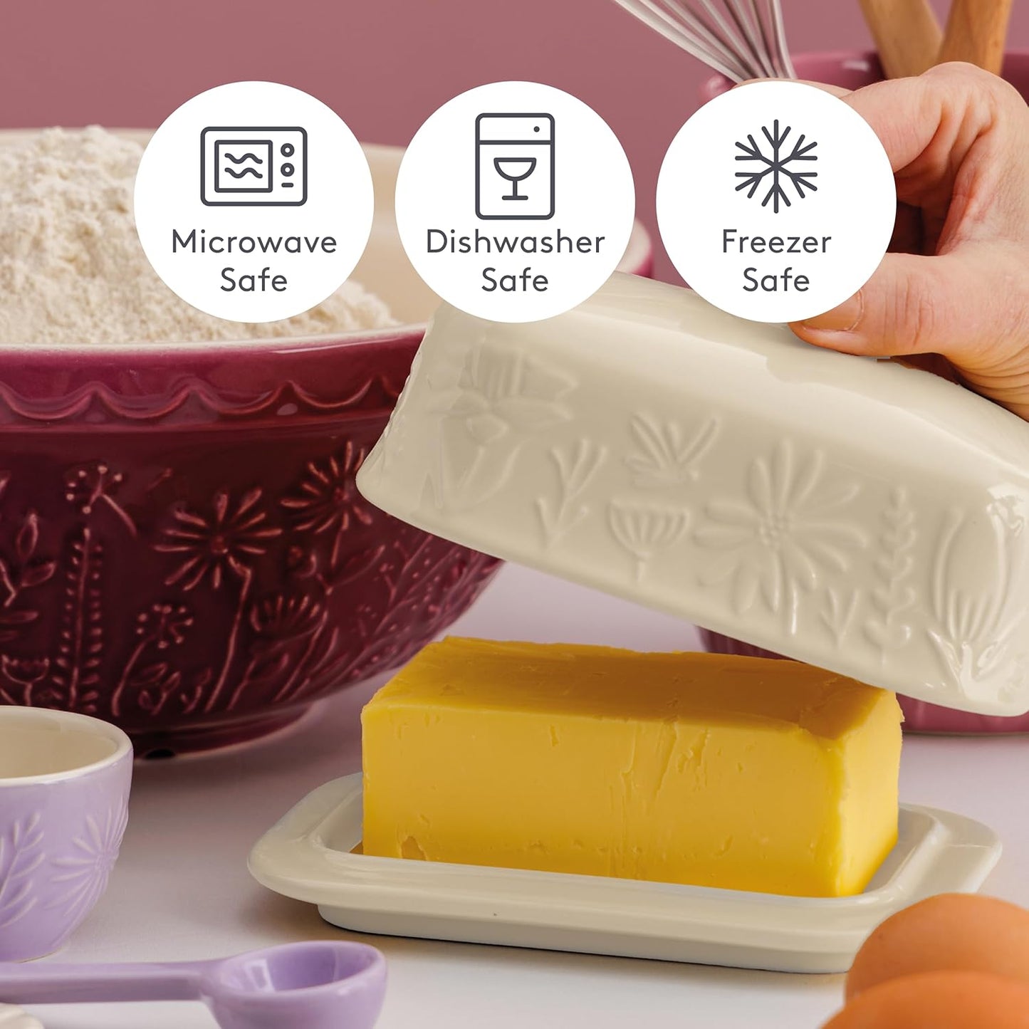 In The Meadow Butter Dish