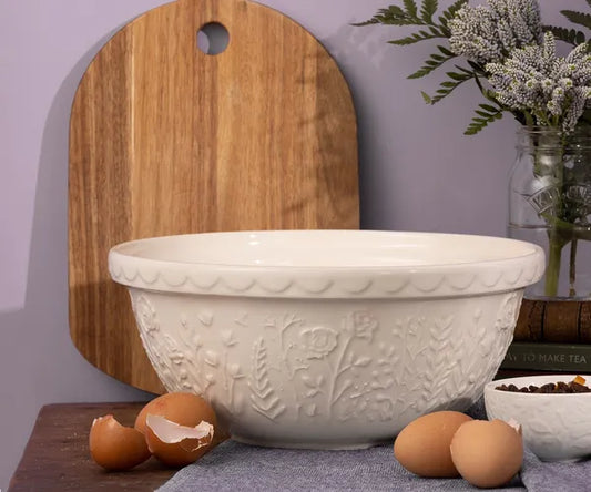 In The Meadow Cream Rose Mixing Bowl