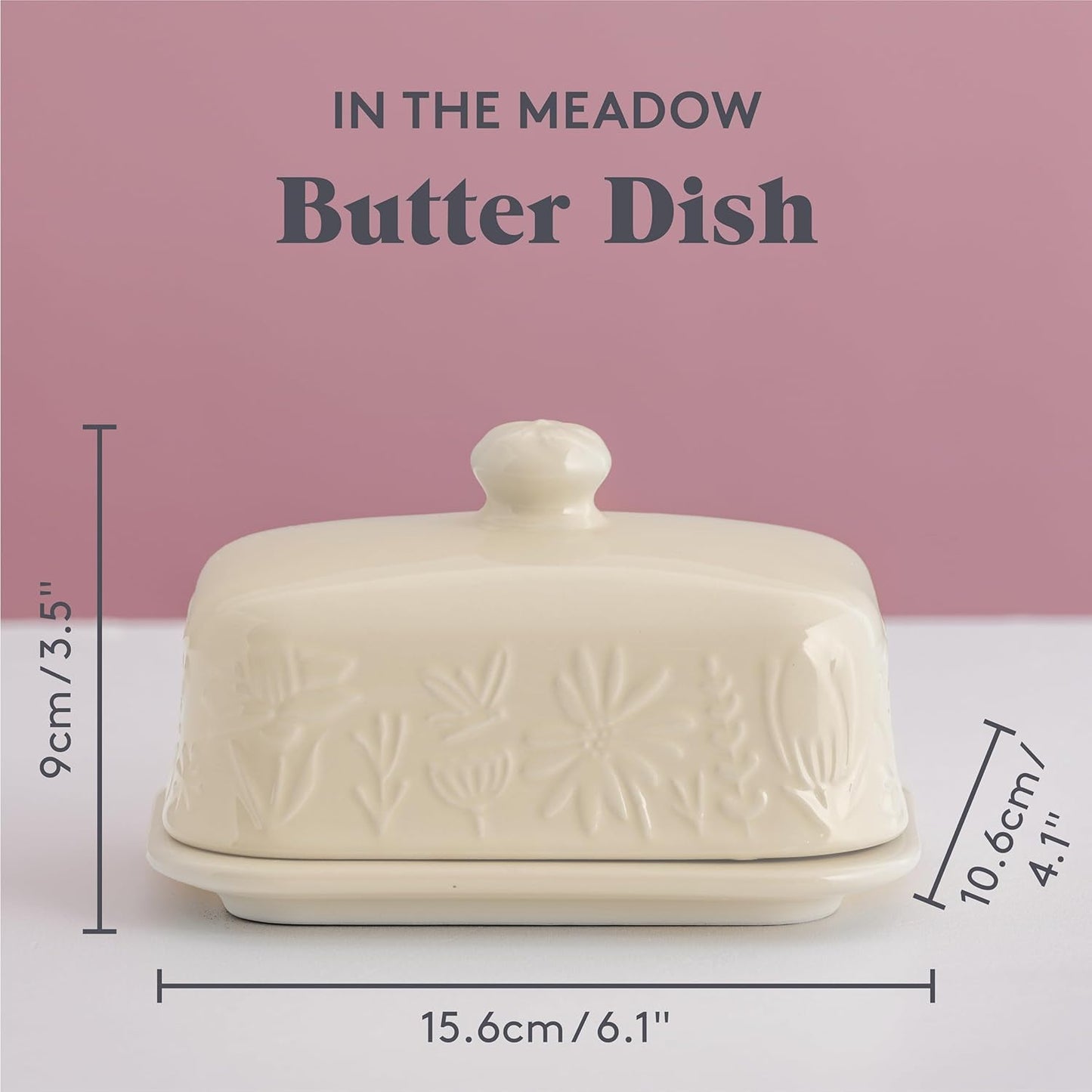 In The Meadow Butter Dish