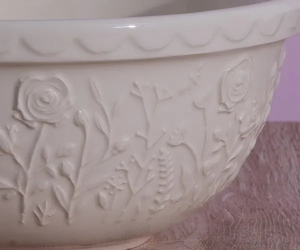 In The Meadow Cream Rose Mixing Bowl