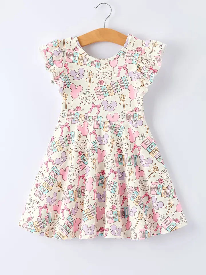 Magical Flutter Sleeve Dress
