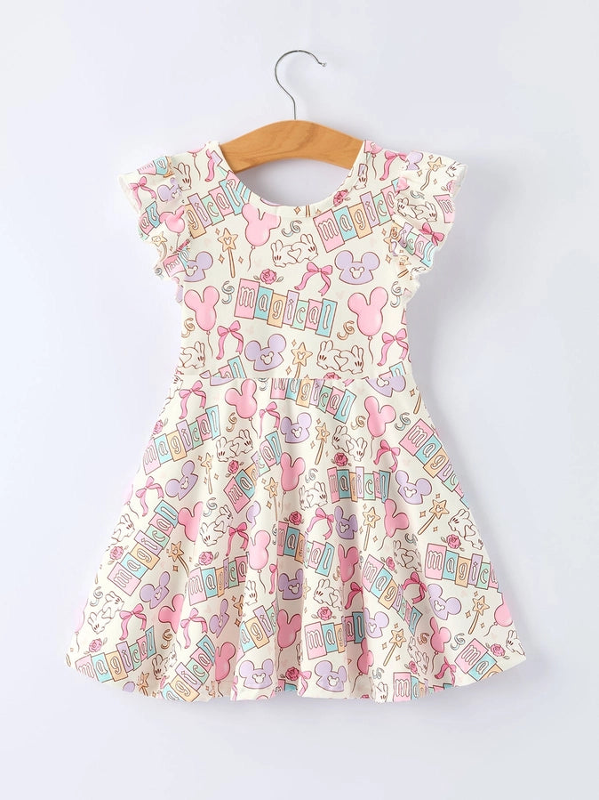 Magical Flutter Sleeve Dress