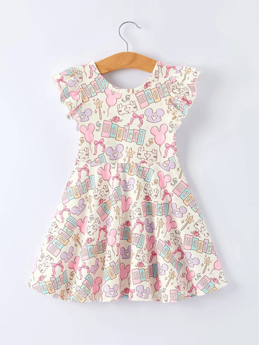 Magical Flutter Sleeve Dress